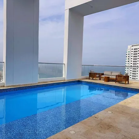 Duplex moderno con piscina a pasos del mar * Cartagena